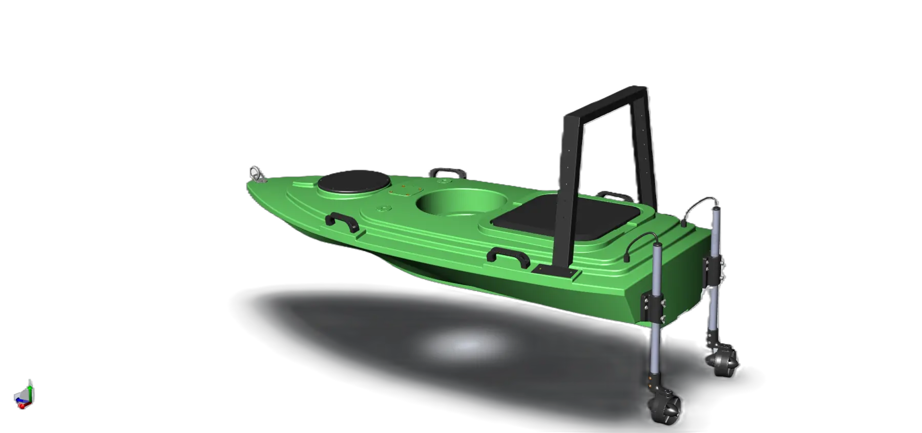 Voyager 1800 USV with dual electric thrusters